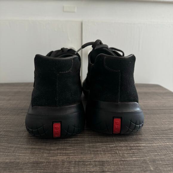 PRADA Suede Vibram Sole Oversized Sneakers Shoes Size 11 - Picture 5 of 7